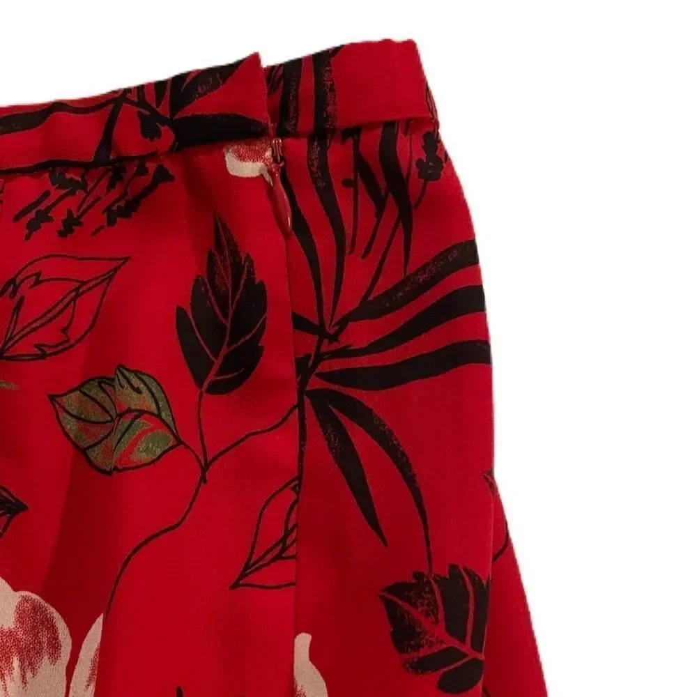 Vintage Pendleton Floral Print Midi Skirt
